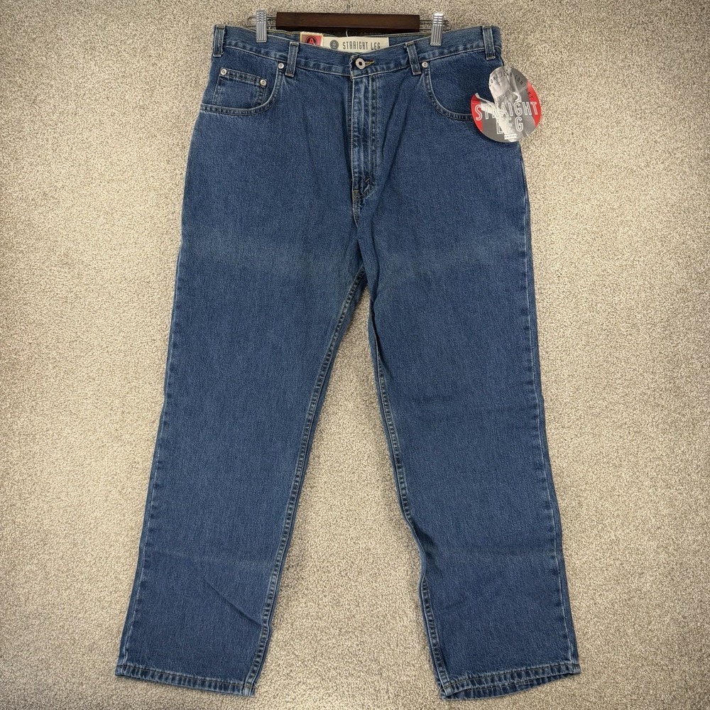 New Arizona VTG Y2K Straight Leg Jeans 36x30 Oversized Waist Baggy Skater Grunge